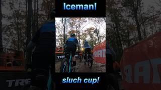 Iceman cometh slush cup start! #shorts #mountainbiking #bikerace