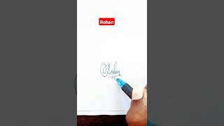 Cursive Signature | Rohan | Sk cursive art 