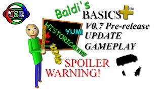 (SPOILERS) Baldi's Basics Plus V0.7 Pre-release Update Gameplay