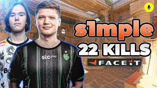 CS2 POV | s1mple 22-13 Faceit Ranked with donk (Anubis) Voice Comms