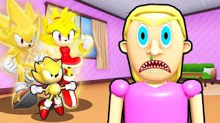 SUPER SONIC FAMILY ESCAPE TEAM EVIL MOM IN ROBLOX