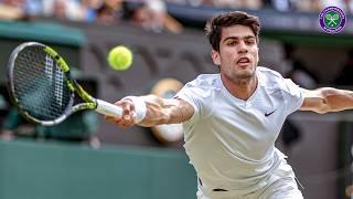 Carlos Alcaraz's ABSURD curling crosscourt winner  | Wimbledon 2024