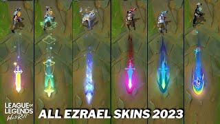 All Ezreal Skins 2023 Comparison Wildrift