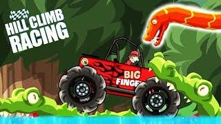 Hill Climb Racing Джунгли КРОКОДИЛЫ ЗМЕИ обновление ИГРЫ game Мультяшные игры про машинки гонки