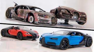 Bugatti Chiron vs Veyron - Restoration Abandoned - New vs Old Model Cars 1/18