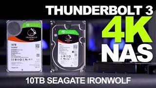 Seagate Ironwolf Pro Drive with QNAP Thunderbolt NAS 4K for Video Editing