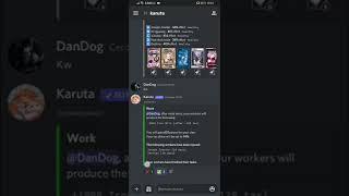 бот в Discord, Karuta часть 2, работа и кланы.