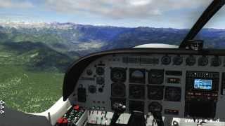 X-Plane 10: Lugano to Salzburg
