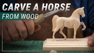 How to Carve a Horse in Motion – Animal Carving Step-by-Step