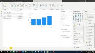 Coditional formatting of bar chart based on comparison with previous year sales