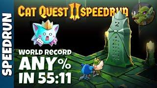 [Former WR] Any% in 55:11 | Cat Quest II Speedrun