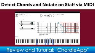 A Solution to Detect Chords / Notes Via MIDI (ChordieApp Review and Tutorial)