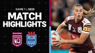 State of Origin 2025 Match Highlights | QLD Maroons v NSW Blues | Game 1