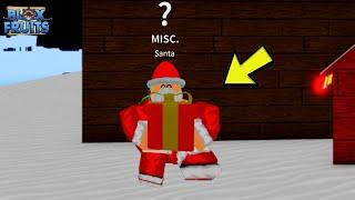 HOW TO TALK TO SANTA CLAWS IN BLOX FRUITS Roblox