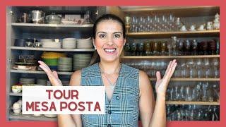 A INCRÍVEL COLEÇÃO DE MESA POSTA DA MINHA MÃE | Tour completo