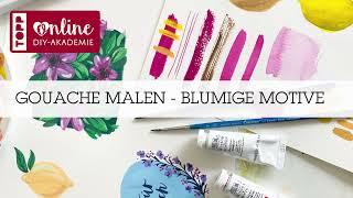 DIY Online Akademie von TOPP - Gouache malen - Online-Workshop mit Christin Stapff