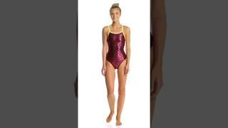 The Finals Women's Bubble Fun Flutter Back One Piece Swimsuit | SwimOutlet.com