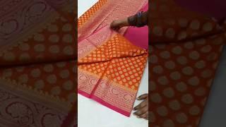 Banarasi daybal silk saree️ pure Georgette zari weaning #available W.no 8840902727 #fashion