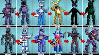 All types of Bonnie The Rabbit | Five Nights at Freddy's Animatronics Encyclopedia 2