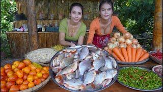 Yummy cooking fish crispy recipe and eat - Amazing video