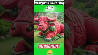 Wow  Amazing  Watermelon  Aart #shortsfeed#shorts#viral #trending #youtubeshorts #cute #monk