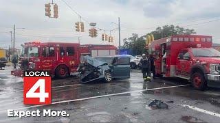 3rd crash involving Detroit Fire Department vehicle in 10 days