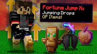 Minecraft, But Jumping Drops OP Items...