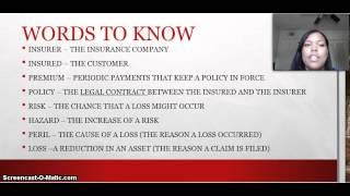 Part 1 - Introduction to Insurance (Test