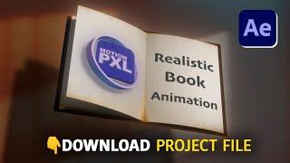 Realistic 3D Book Open Animation in After Effects | Beginner Tutorial (No Plugins)
