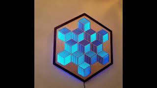 Cubes (after Escher) - Lightbox, 2019