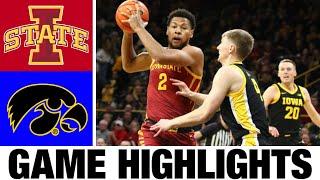 #3 Iowa State vs Iowa Highlights | NCAA Men's Basketball | 2024 College Basketball