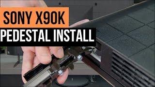 How To Install The Sony X90K Series Pedestal