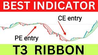 BEST Indicator for OPTION Trading रोजाना 5000 बनेगा || T3 RIBBON INDICATOR FOR INTRADAY TRADING