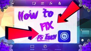 How to fix ps touch easy way