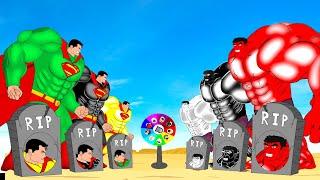 Rescue ALL HULK COLORS Family & SUPERMAN COLORS Family : Returning From The Dead SECRET - FUNNY