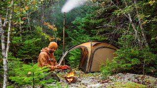 Hot Tent Camping Solo Overnighter