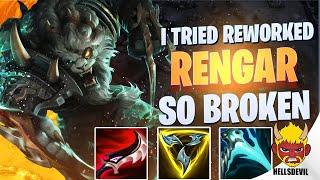 WILD RIFT | I Tried Reworked Rengar And He's BROKEN! | Challenger Rengar Gameplay | Guide & Build