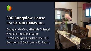 3BR Bungalow House For Sale in Bellevue Homes, Cagayan de Oro Misamis Or.