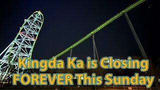 Kingda Ka, The World Tallest Coaster Closing FOREVER this Sunday!