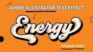 ADOBE ILLUSTRATOR - SUPER EASY TEXT EFFECT USING BLEND TOOL!