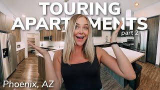 Touring Apartments in Phoenix, AZ pt. 2 | Apartment Hunting 2023 | 1 bed x 1 bath