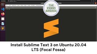 Install Sublime Text 3 on Ubuntu 20.04 LTS (Focal Fossa)