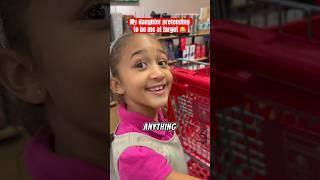 Daughter pretends to be mom at target️#dlafam #shorts #family #funny