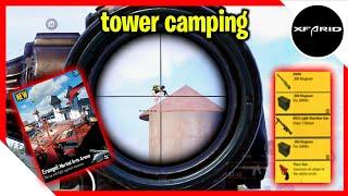 PUBG MOBILE Tower Camping | XFARIDGAMING | BGMI | 90FPS | IOS | 1v4