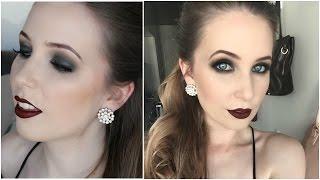 1920's Matte Black Smokey Eyes and Vampy Lips | GRWM | Arna Alayne