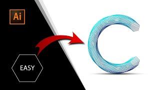 Design a Sleek "C" Logo in Illustrator (Easy Tutorial)