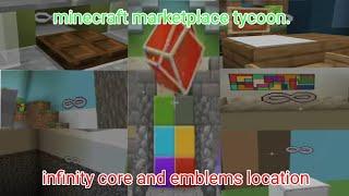 The infinity core location, marketplace tycoon | minecraft