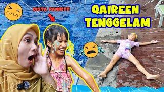 DISTA PANIK QAIREEN TENGGELAM DI KOLAM RENANG HOTEL  #viralvideo #trending