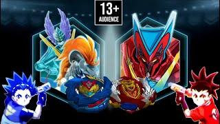 TURBO VALTRYEK V5 vs TURBO ACHILLES A5 -Valt vs Aiger- Beyblade Burst App GAMEPLAY