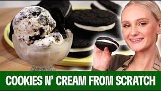 The Ultimate Cookies N' Cream Ice Cream | From Scratch with Tini